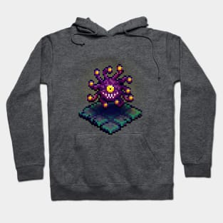 Dungeon Beholder 8 Bit Retro Pixel Art Hoodie